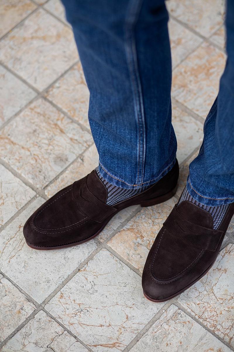 Stylowe skarpety do mokasynów