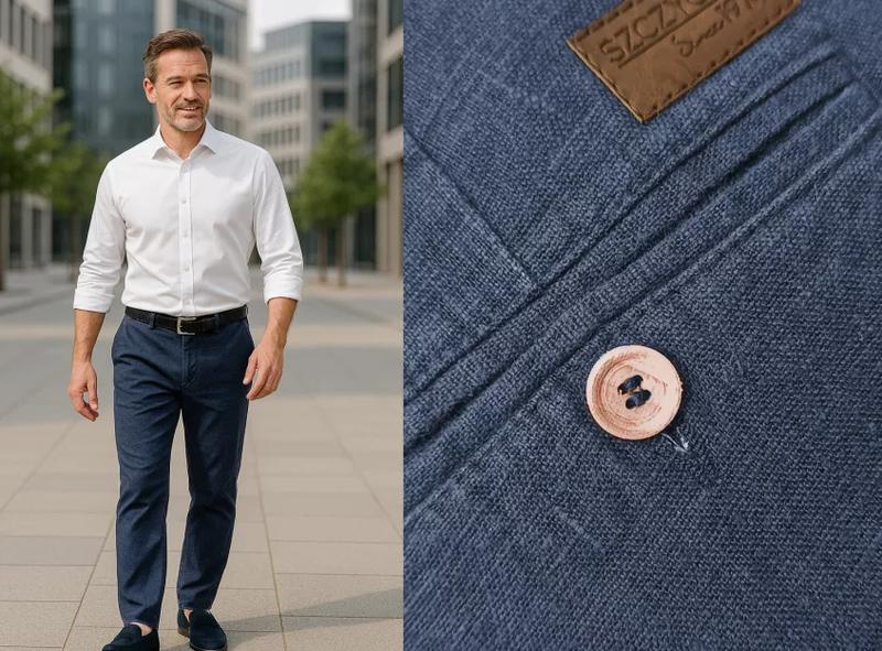 Styl i komfort na lato: Męskie spodnie lniane dla każdego mężczyzny