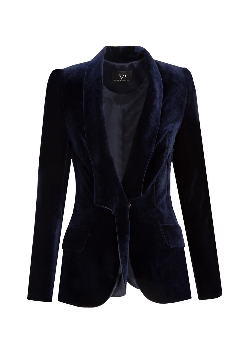 Aksamitna marynarka na co dzień