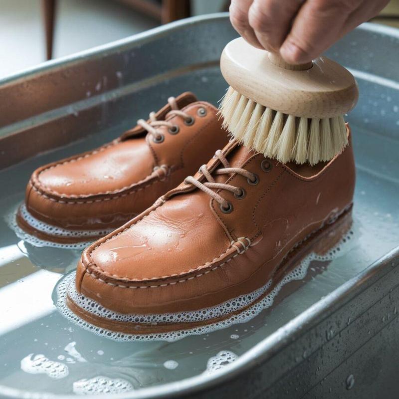 Czyszczenie skórzanych butów