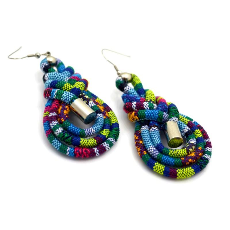 Kolczyki ślubne boho