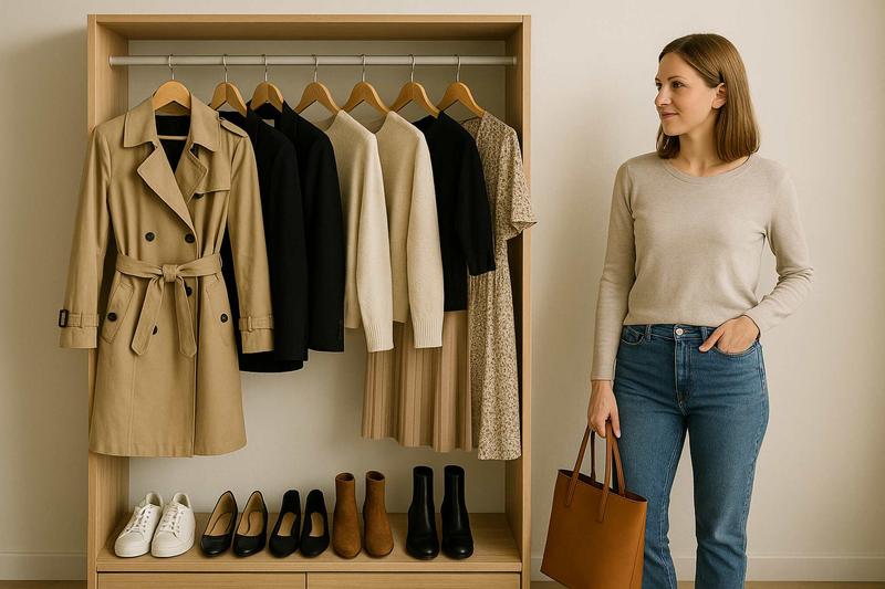 Kapsułowa szafa na sezon